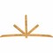 Ekena Millwork Alberta Rough Sawn Timber Gable Bracket, Western Red Cedar, 96"W x 60"H x 2"D x 4"F, 15/12 Pitch GBW096X60X0204ALB00RWR - alternate 2